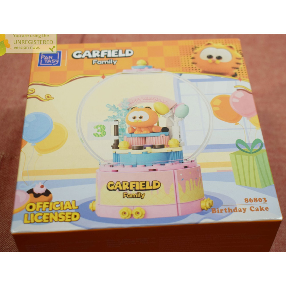 Pantasy Garfield Family Birthday Cake Buildable Brick Block Set 86803